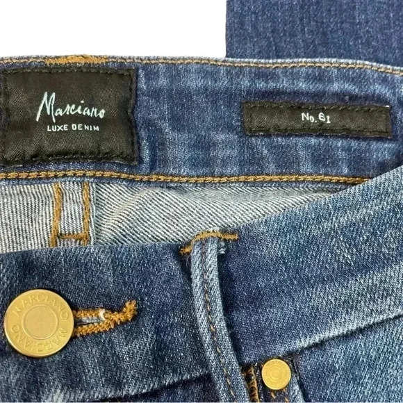 Marciano Distressed Skinny Low Rise Jeans Size 26 - Picture 7 of 10